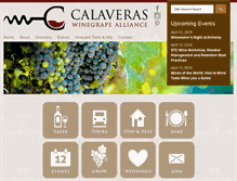 Tablet Screenshot of calaveraswines.org